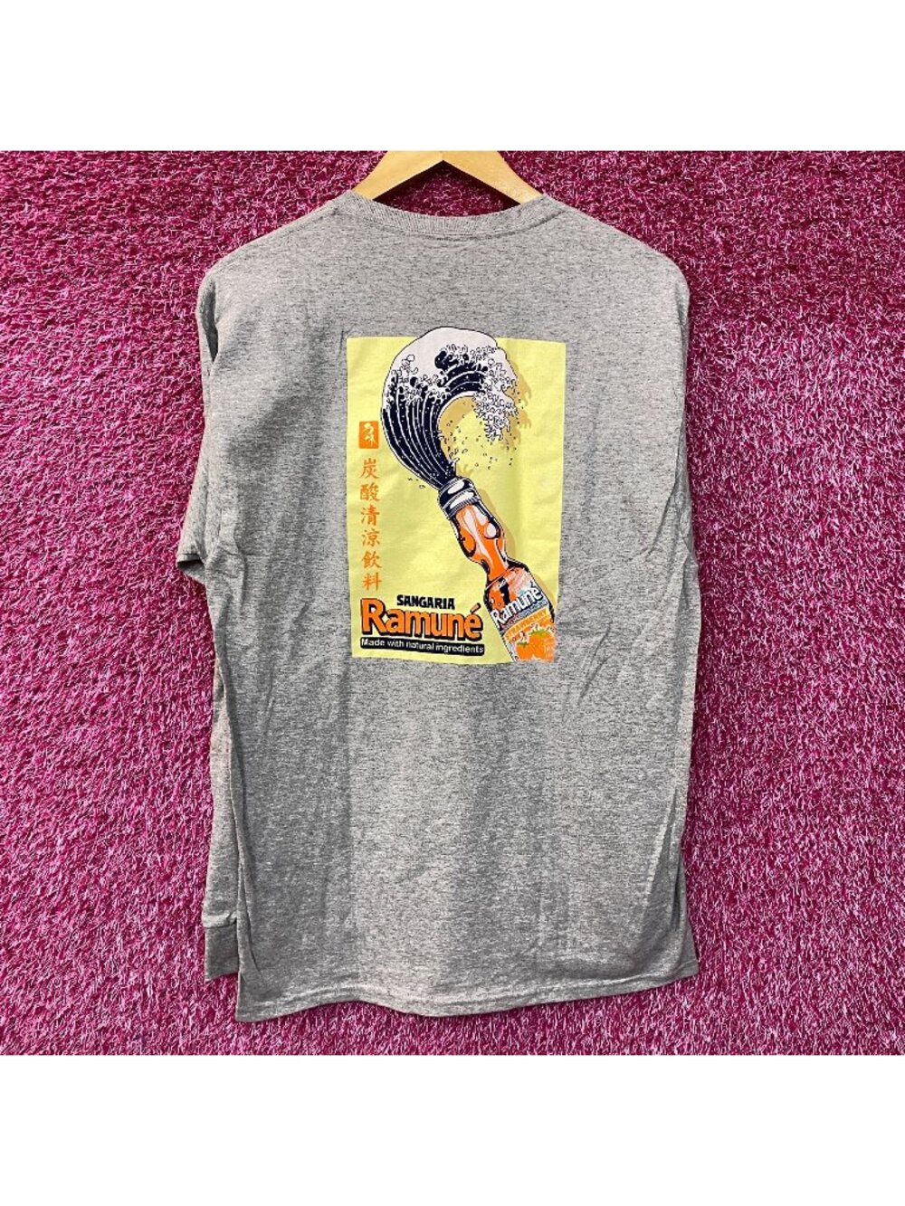 Sangaria Ramune Promo Gray Long Sleeve Medium